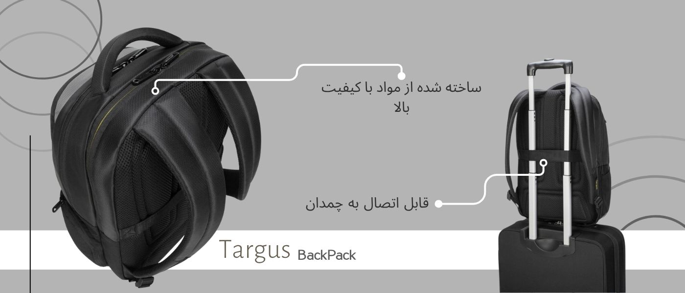 کوله پشتی تارگوس مدل Targus CityGear-TCG460GL مناسب لپ تاپ 17 اینچی